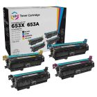 LD Compatible Replacement for HP 653X (Bk, C, M, Y) Toners