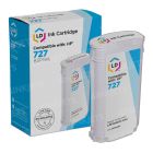 LD Remanufactured Cyan Ink Cartridge for HP 727 (B3P19A)
