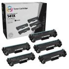 5 pack HP 141X (W1410X) Compatible High Yield Black Toner