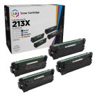 Set of 4 Compatible HP 213X HY Toner Cartridge: Black, Cyan, Magenta, Yellow