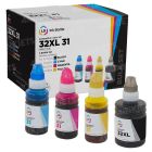 LD Compatible Set of 4 Ink Bottles for HP 32XL / 31