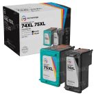 Reman HP 74XL & 75XL HY Ink Cartridge Set	