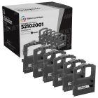 Compatible Replacement for Okidata 52102001 Black Printer Ribbon 6-Pack